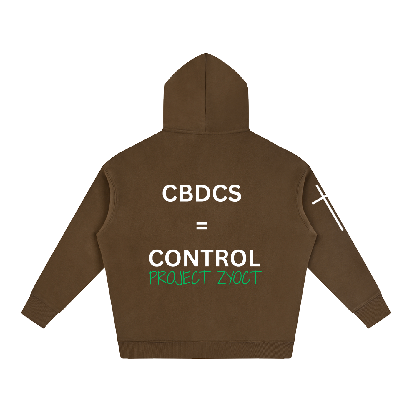 "CBDCs = Control" Oversize Hoodie
