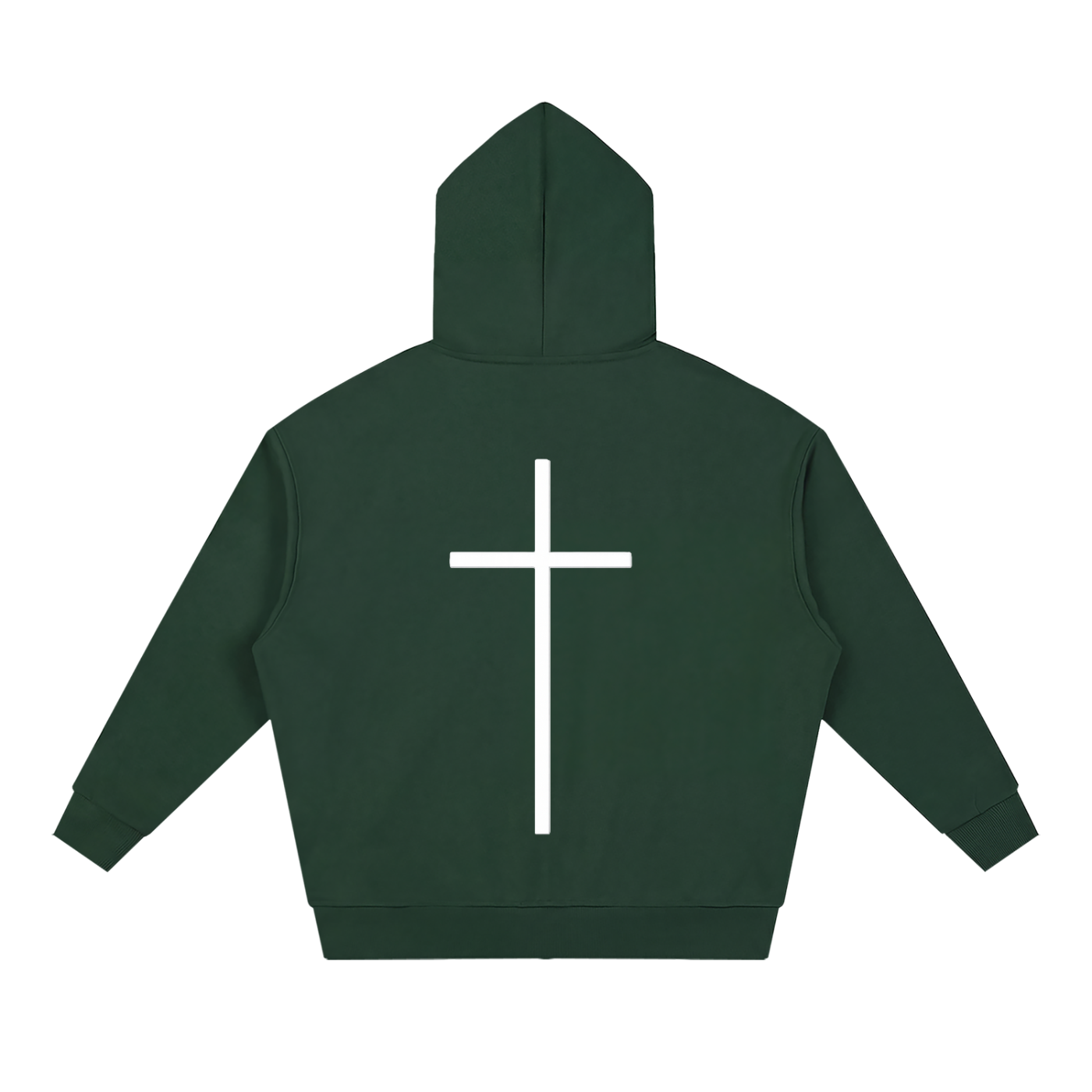 Simple Cross Full Zip Hoodie