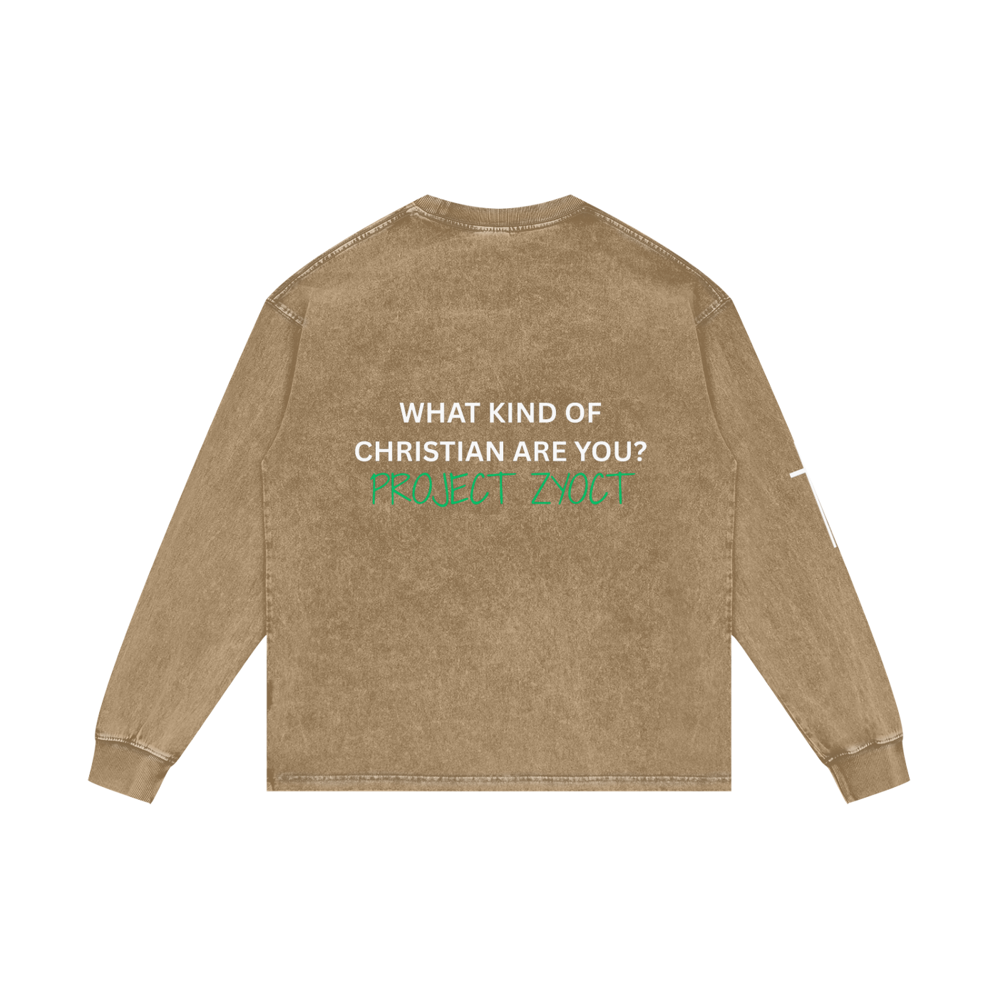 "What Kind of Christian" Acid Wash Long Sleeve