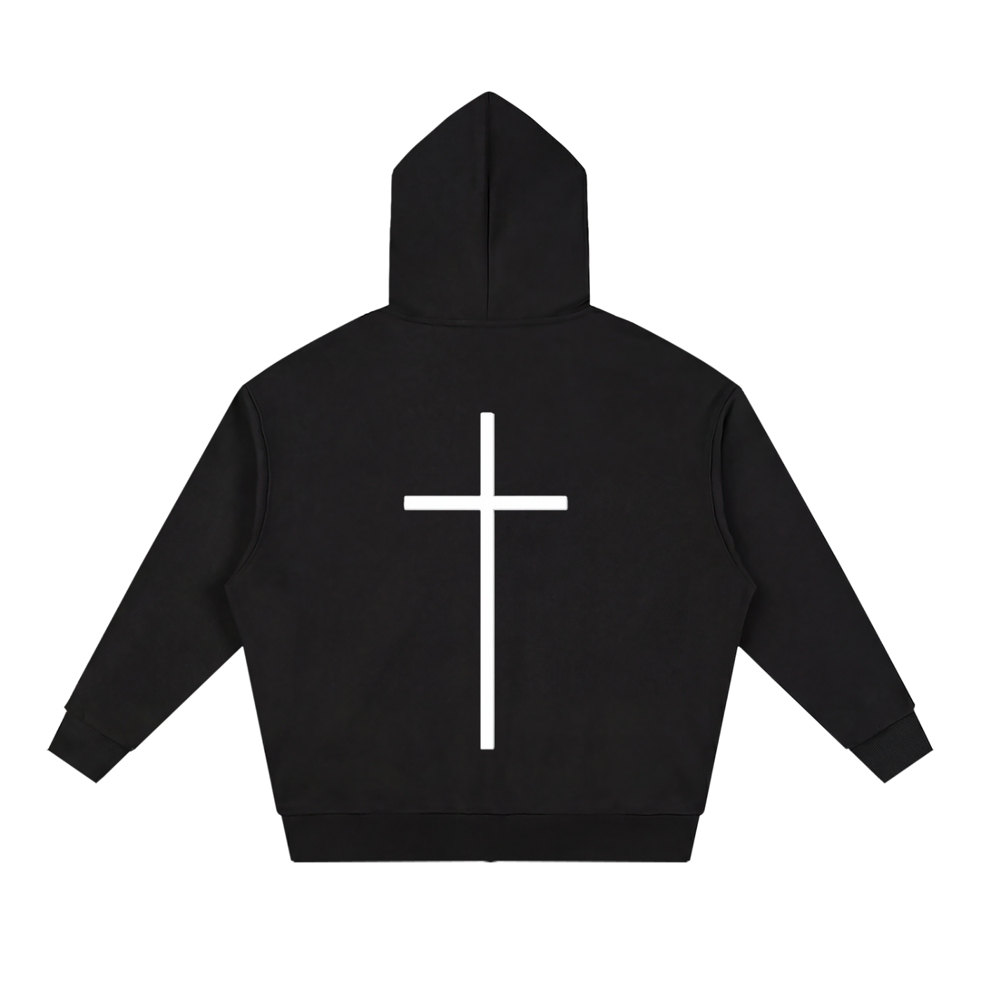 Simple Cross Full Zip Hoodie