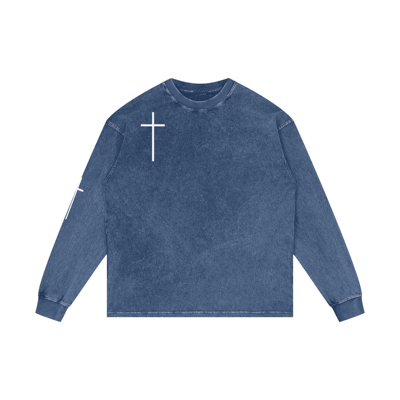 "We Arm Both Sides" Acid Wash Long Sleeve