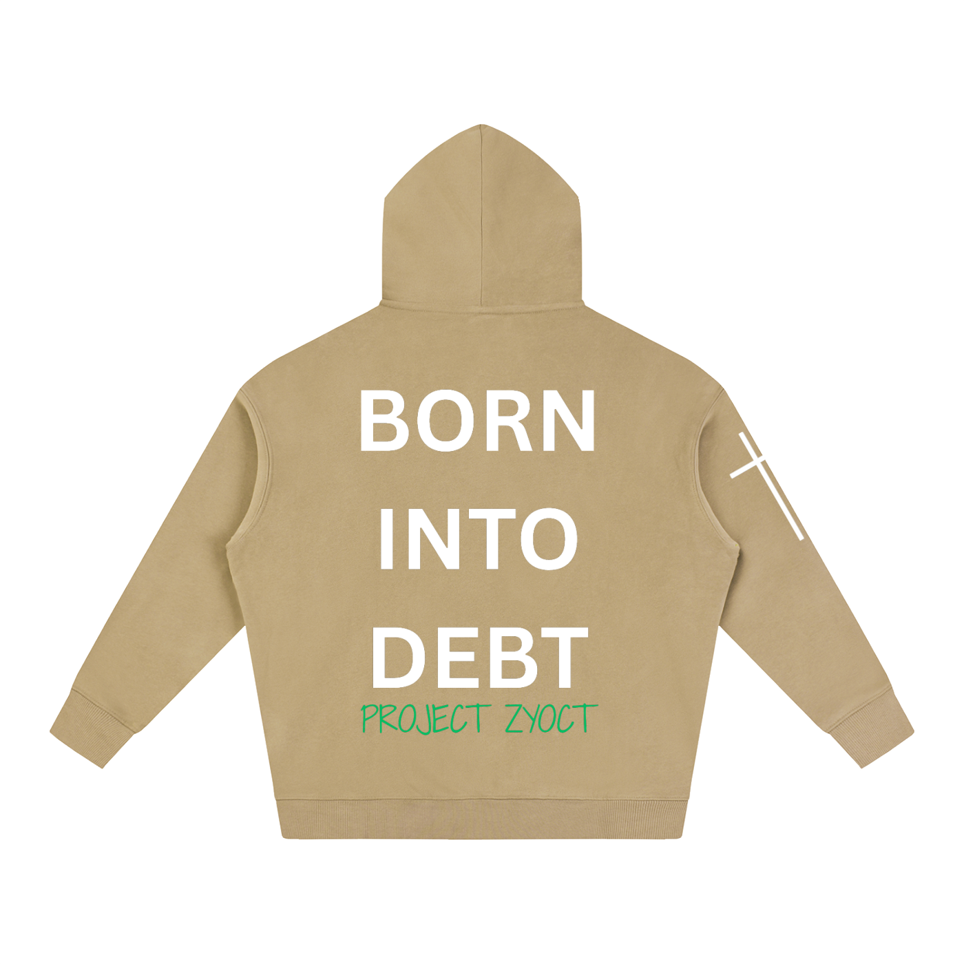 "Born Into Debt" Oversize Hoodie