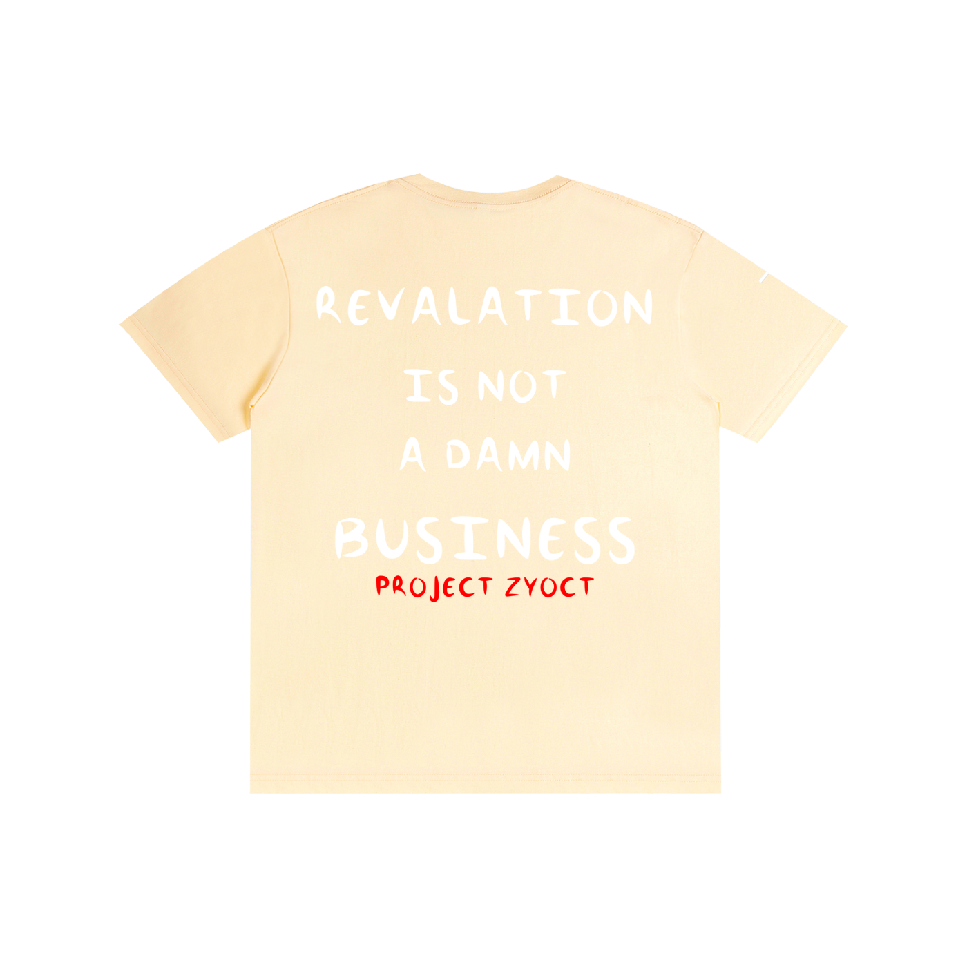 "REVALATION IS NOT A DAMN BUSINESS" Cotton T-Shirt