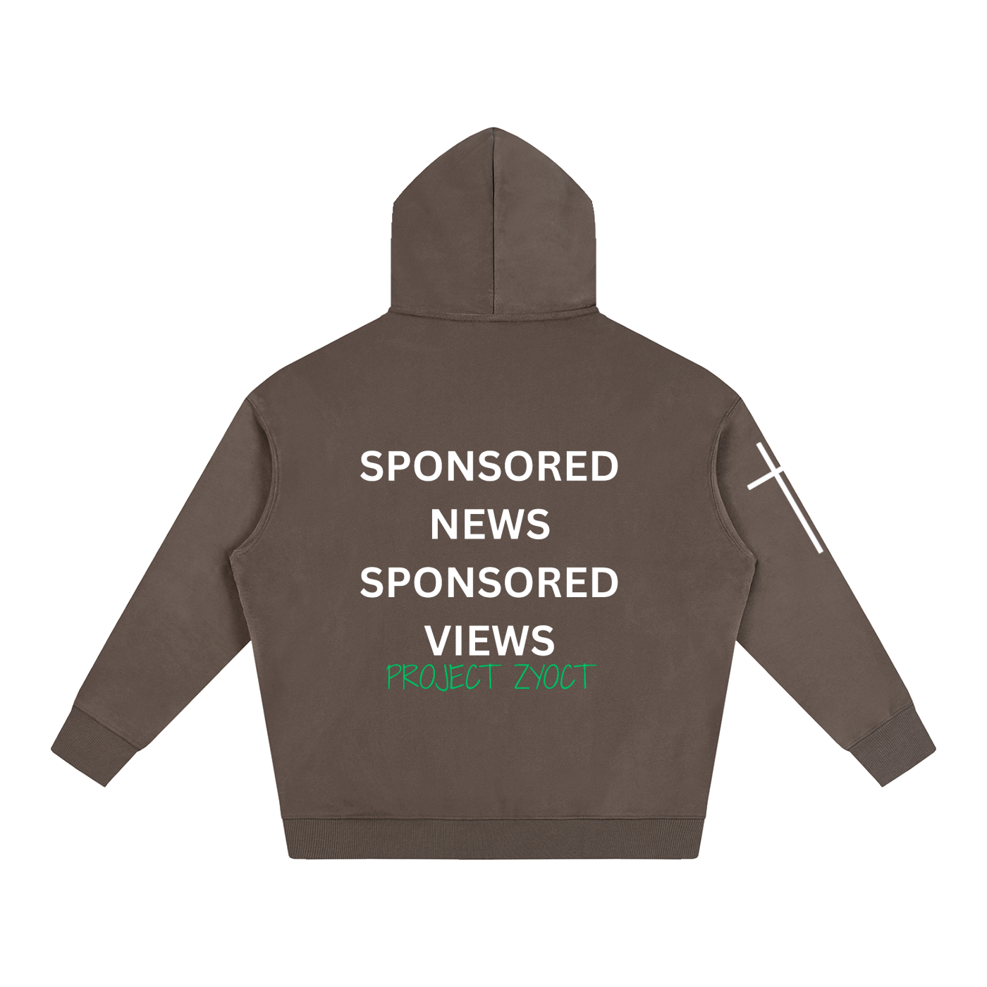 "Sponsored News Sponsored Views" Oversize Hoodie