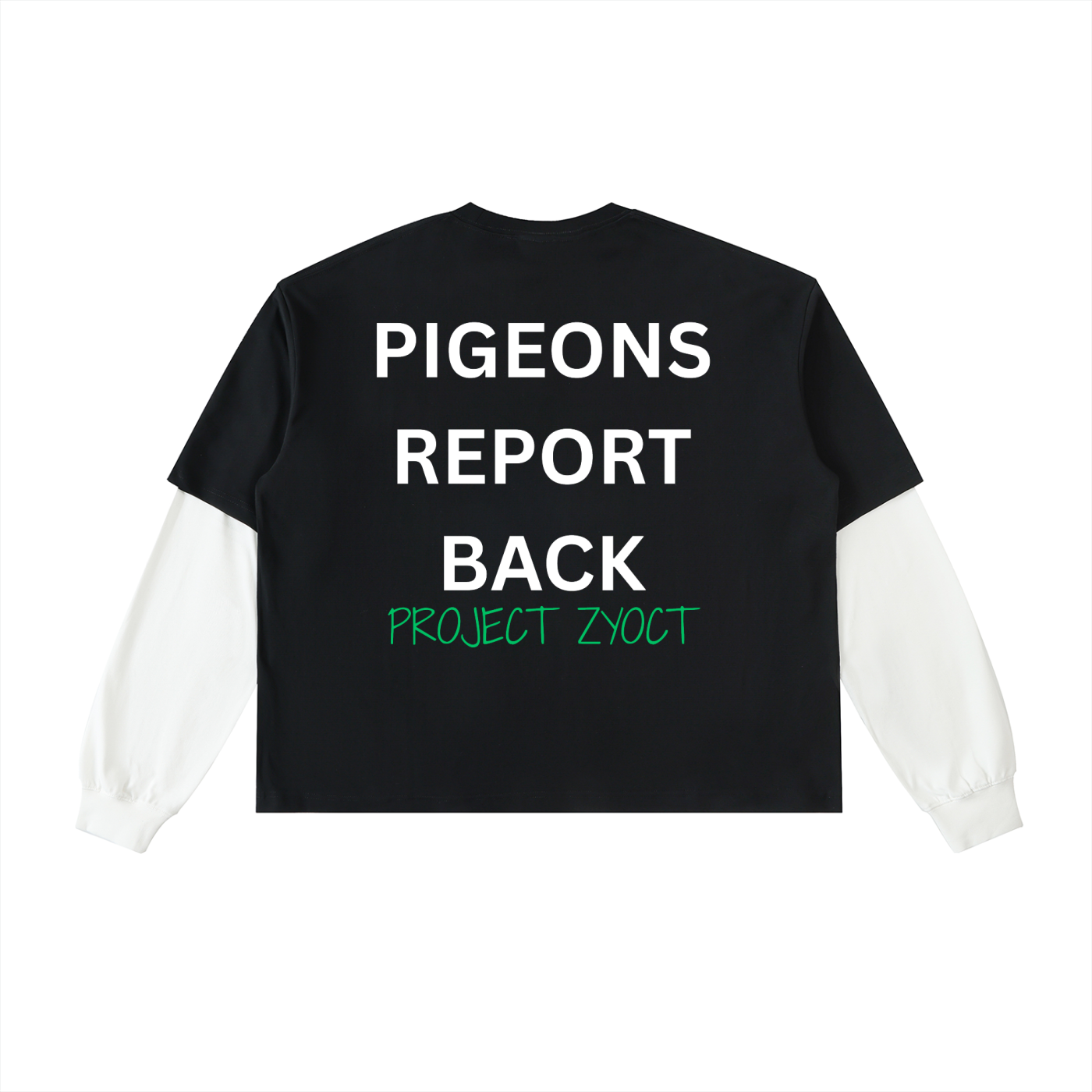 "Pigeons Report Back" Layered Shirt
