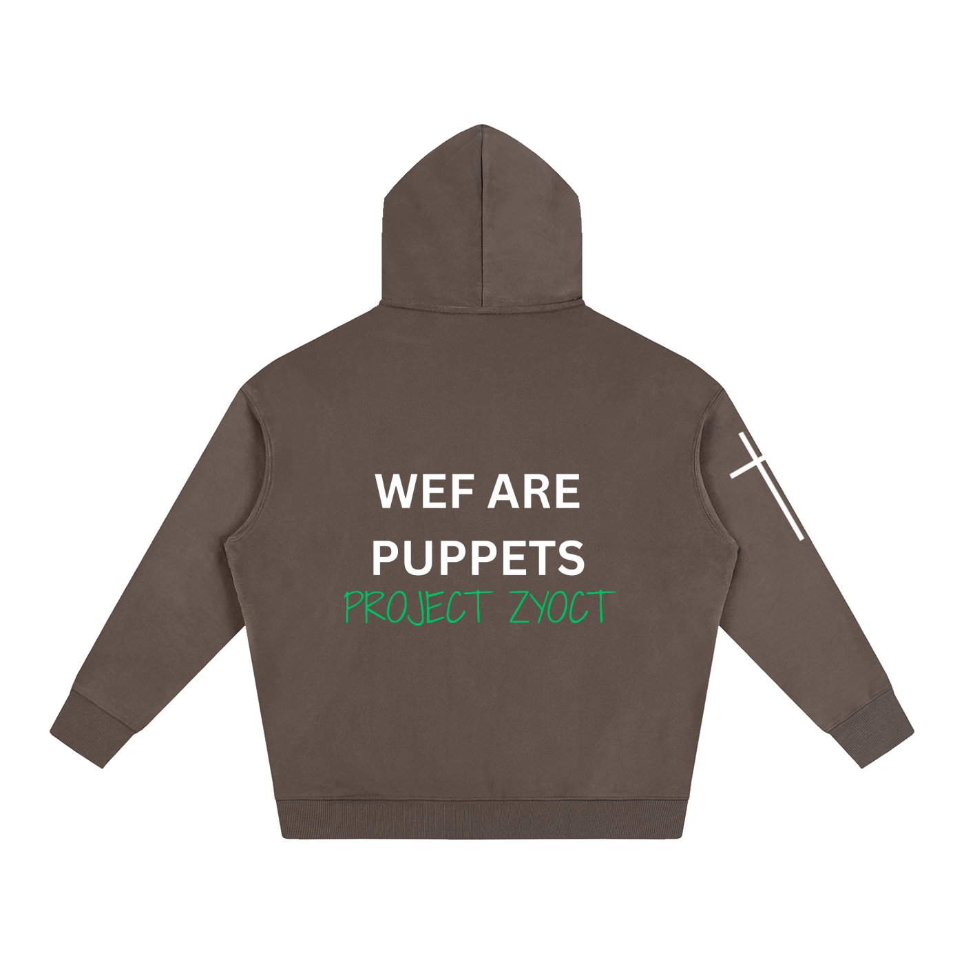 "WEF Are Puppets" Oversize Hoodie