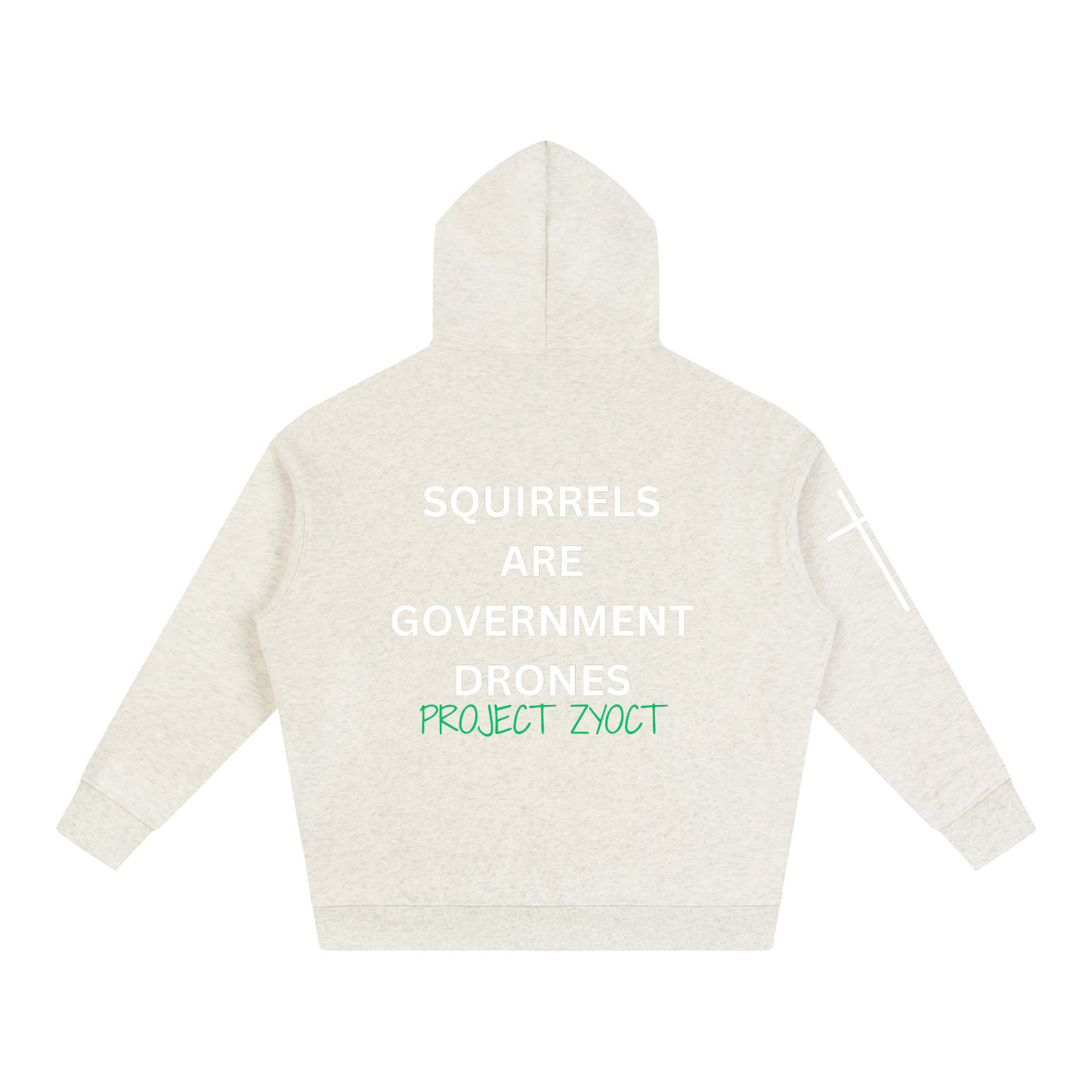 "Squirrels Are Government Drones" Oversize Hoodie