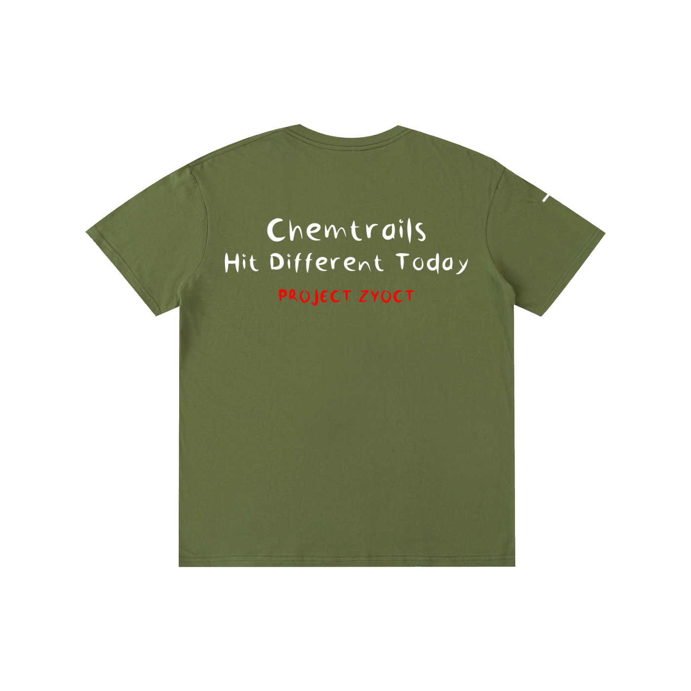 "Chemtrails Hit Different Today" Cotton T-Shirt