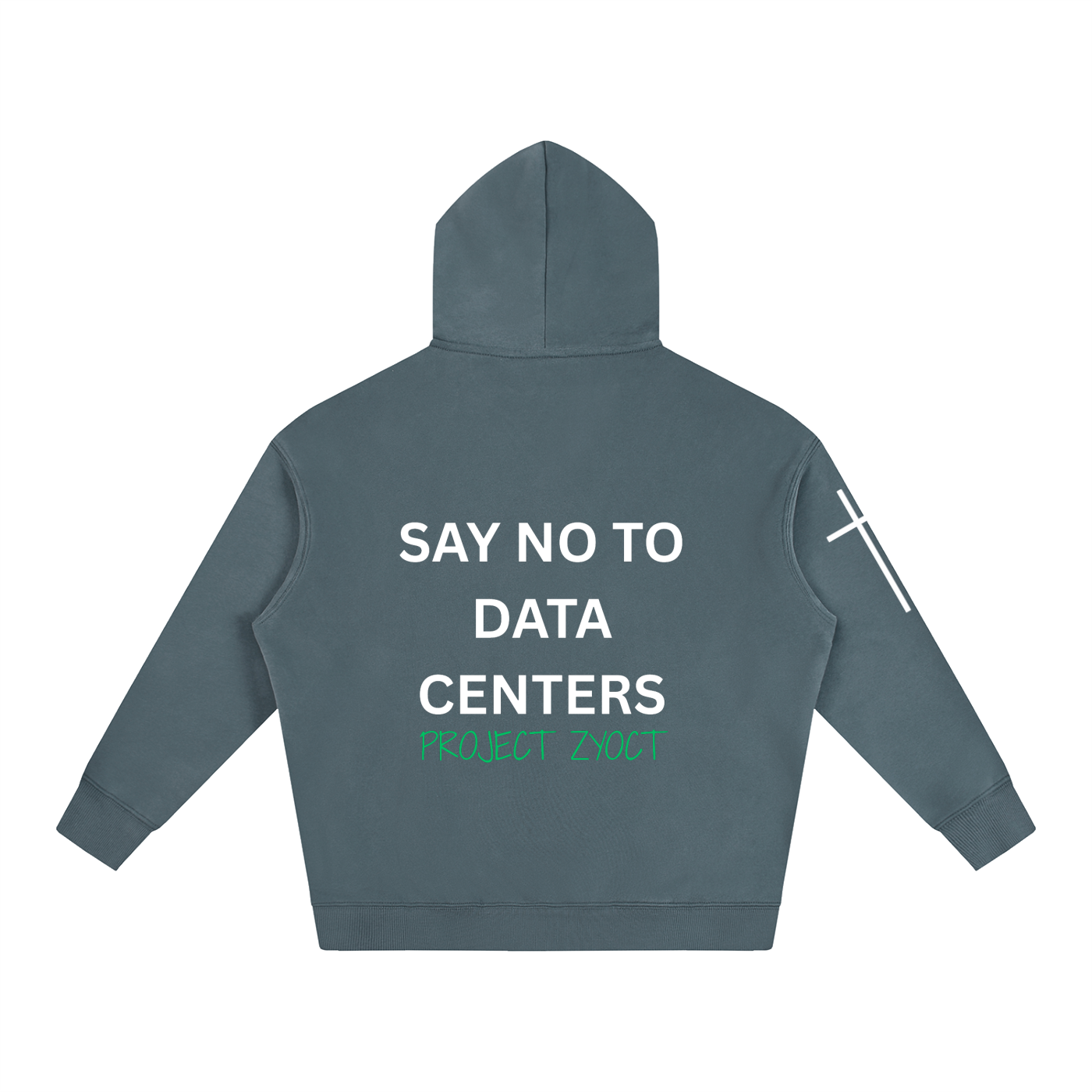 "Say No to Data Centers" Oversize Hoodie